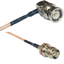 RG316 BNC MALE ANGLE to TNC Female Small Bulk RF Cable Rapid-SHIP LOT