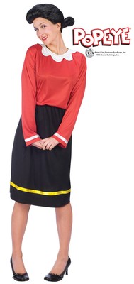 Olive Oyl Womens Adult Popeye Cartoon Wife Halloween Costume Ebay