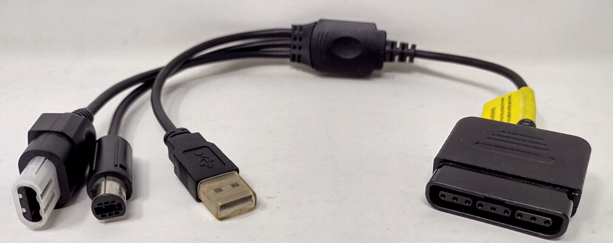PS2 To PC (USB), Xbox, And Nintendo GameCube Controller Adapter