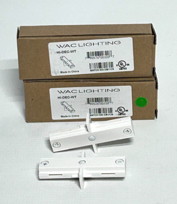 (2) WAC Lighting HI-DEC-WT 120V Track 120 White Track Accessory Ceiling Light