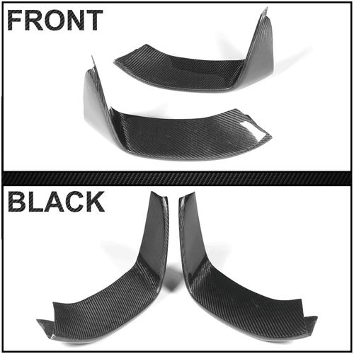 For BMW F80 M3 2015-2017 F82 M4 2014-2019 REAL Carbon Front Bumper Splitters - Picture 5 of 5
