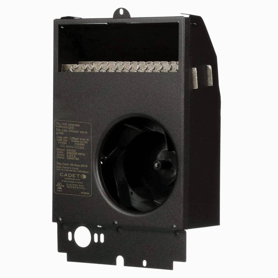 Com-Pak Plus 1000-Watt 240-Volt Fan-Forced Wall Heater Assembly - Image 3 of 4