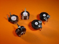 5x Trimmer 100 Ohm liegend Piher PT10LV Trimmpoti