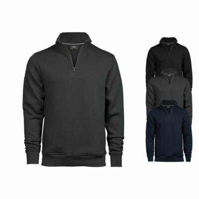 Tee Jays Herren Sweat Pullover HALF ZIP SWEATSHIRT S M L XL XXL 3XL NEU TJ5438