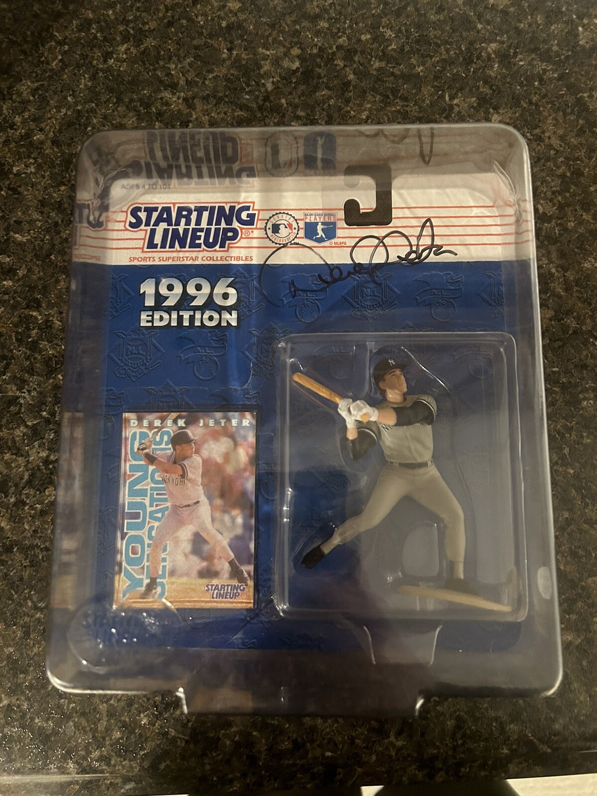 Derek Jeter Autographed Signed 1996 Starting Lineup Figure JSA Certified Rare Auto 