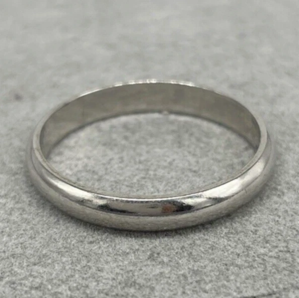 Anello Donna Uomo Fede Fedina fermanello Argento 925 italiano misura 24 elegante - Immagine 4 di 4