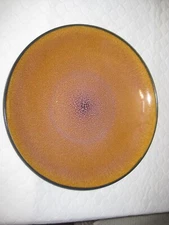 Gibson Elite Gold Dinner Plate with Navy Back 11.5"