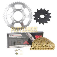 Gold Drive Chain & Sprockets Kit for Yamaha Serow 225 XT225 1992-2007