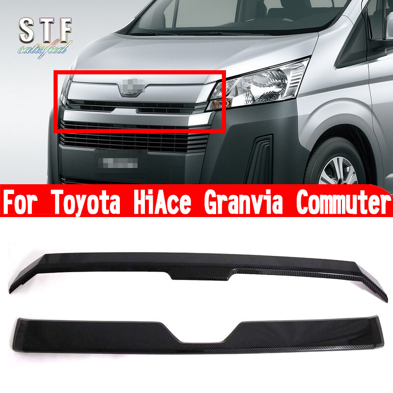 For Toyota HiAce Granvia Commuter 2019-2023 Accessories Front Grille Around Trim
