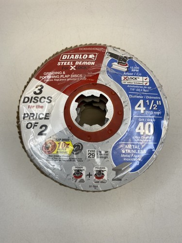 Diablo 4-1/2 in. 40-Grit Flap Disc for 