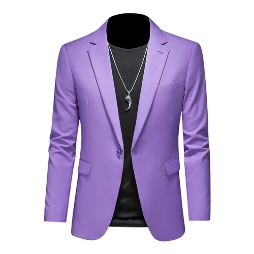 Herren Freizeit Business Slim Fit Formell Elegant Ein Knopf Blazer Jacke Anzug Mantel - Bild 23 von 38