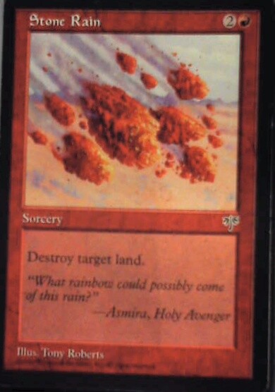 Stone Rain - Mirage: #194, Magic: The Gathering Nm R127
