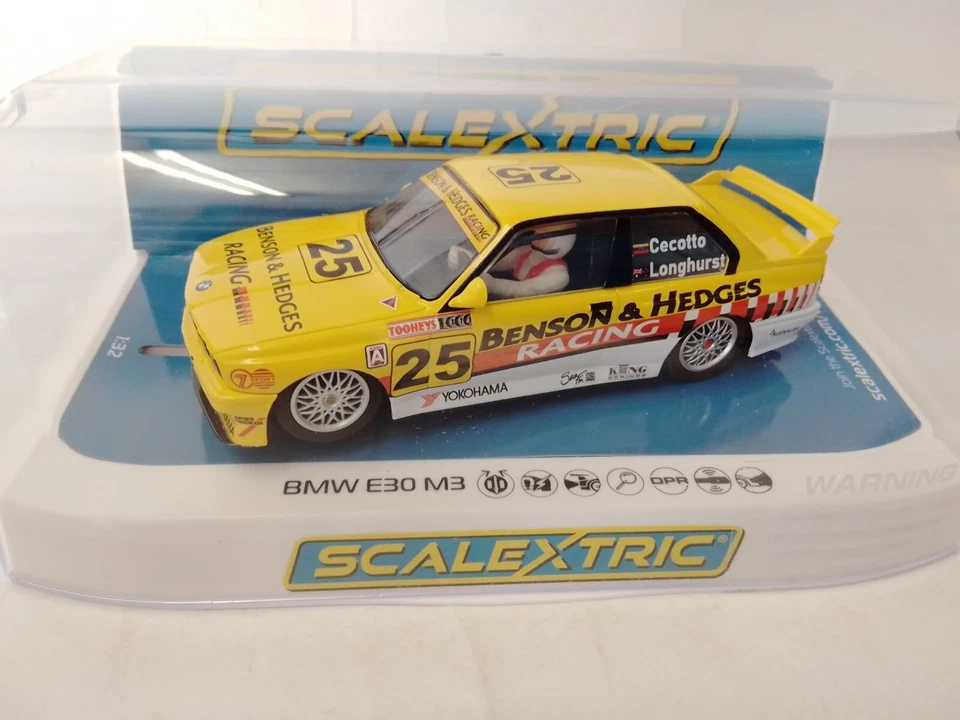 Scalextric BMW M3 E30 #25 Cecotto Benson & Hedges Bathurst 1000 1992 1/32 C4401 - Bild 2 von 3
