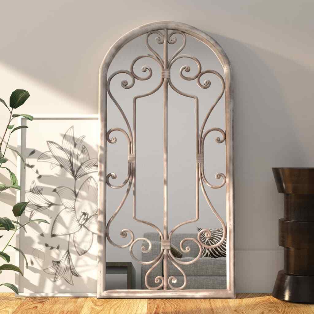 vidaXL Mirror Sand 100x45 cm Iron for Indoor Use
