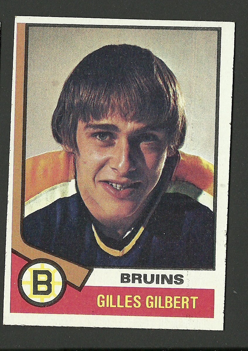 Gilles Gilbert Boston Bruins Goalie 1974-75 Topps Hockey Card #10 EX/MT ...