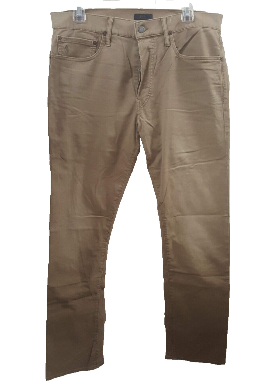 Мужские джинсы Polo Ralph Lauren The Varick зауженного кроя, 5 карманов, Heyward Хаки, 32 X 32