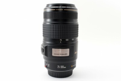 CANON EF 75-300mm f/4-5.6 IS USM Lens [Exc+++] w/ET-64II Hood