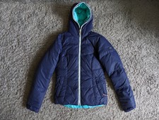 Kjus Women's Reversible Down Puffer Jacket Size Eu 34 Xs Winter Warm Hooded