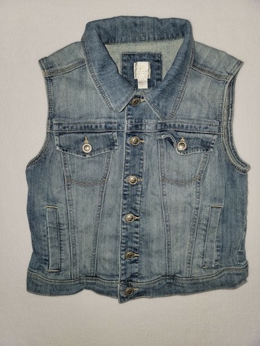 LC Lauren Conrad Sleeveless Jean Jacket 