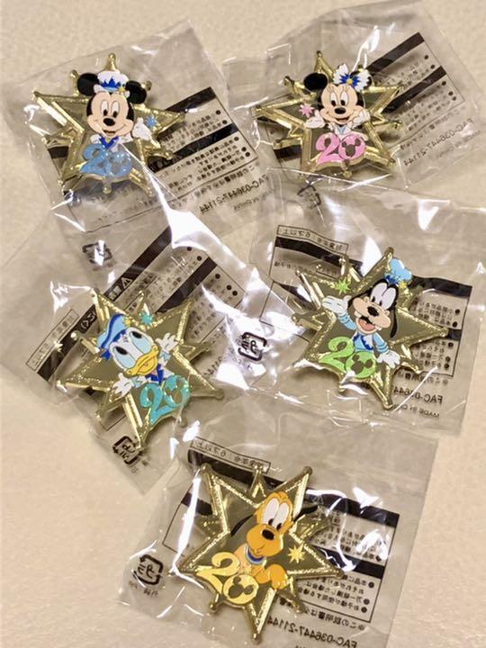 Disney Pin Tokyo Disney Sea Ltd. 20th Anniv. set of 5 Disney Pin