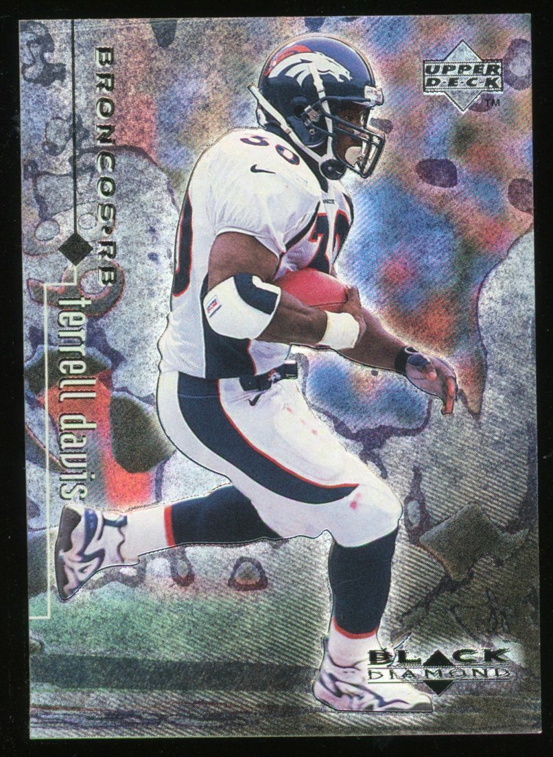 1998 Upper Deck Black Diamond Rookies Terrell Davis Card #26 HOF
