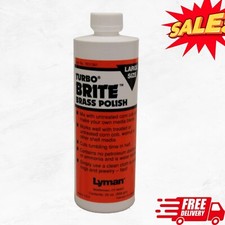 Lyman Reloading Turbo Brite Brass Case Polish 20 Fluid oz High Luster Shine