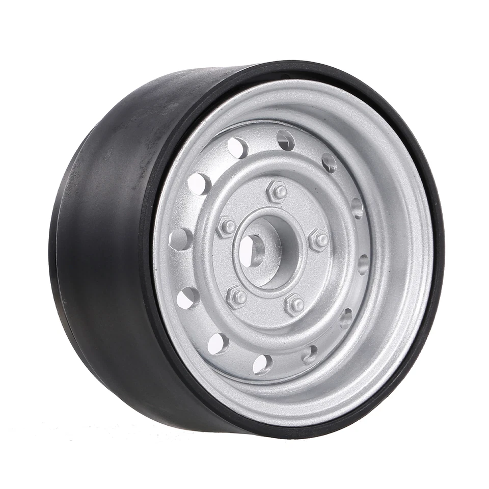 2PCS Metall 1,9 Zoll Radnabe Felge Beadlock Für 1/10  Crawler Car V3W3 - Bild 3 von 4