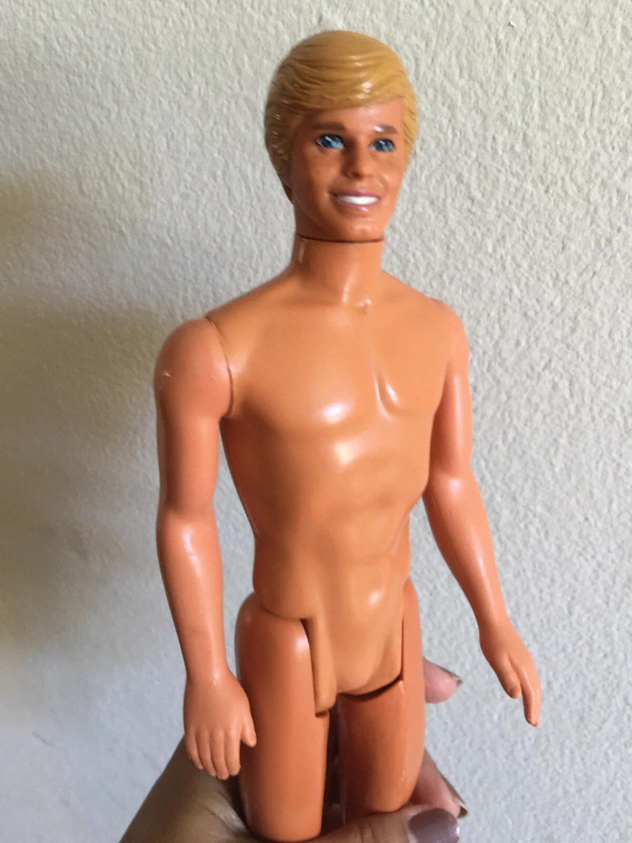 Mattel Barbie KEN DOLL Vintage 1980 s YELLOW HAIR Nude Naked for OOAK or Custom