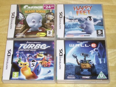 Nintendo DS - Casper Scare School - Happy Feet - Turbo - Pixar Wall.E