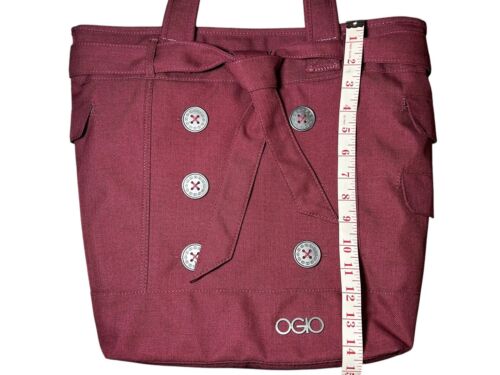 OGIO Hamptons Tote Bag Shoulder Purse Burgundy Laptop Gym Travel **Embroidered - Picture 13 of 14