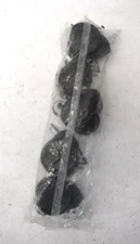 Lot of 5 Office Chair Wheel Replacements w Short Stem Plastic Casters Set