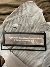 New Wall Medal Holder  with Steve Prefontaine Quote