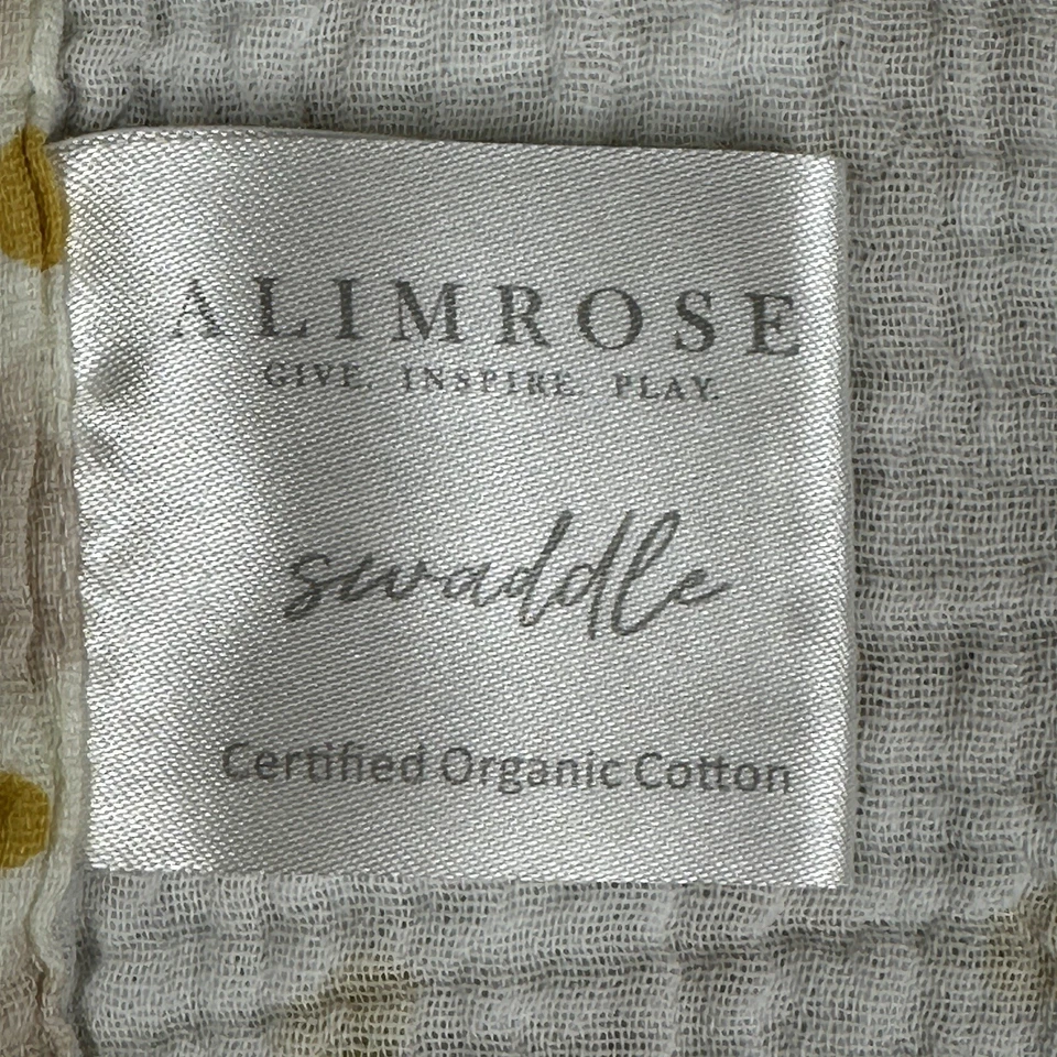 Пеленальное одеяло из органического хлопка Alimrose маргаритка прибл. 47 x 45 устойчивый мягкий - Изображение 2 из 4