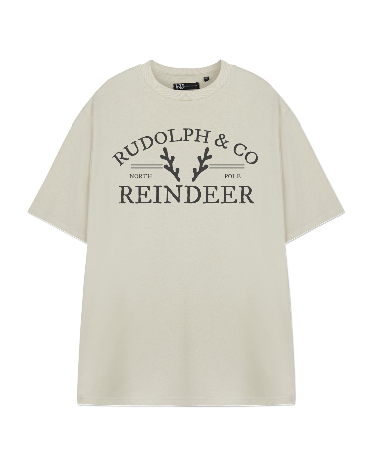 Show Me The Merch Beige Rudolph - Co Kurzrmeliges T-Shirt Unisex Erwachsene 6090₽