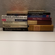 Biographies & Memoirs Book Lot - Colin Powell, Walter Cronkite, Janis Joplin