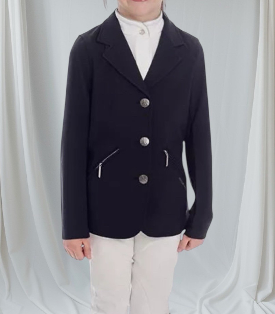 Veste De Concours Équestre Enfant Horseware - Bleu Marine/Rouge - Taille 9/10 Ans