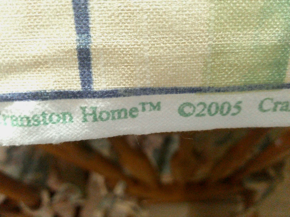 Vintage Cranston Home Lintex Citrus Plaid 100% Cotton BTY Heavier Fabric 2003 - Image 4 of 4