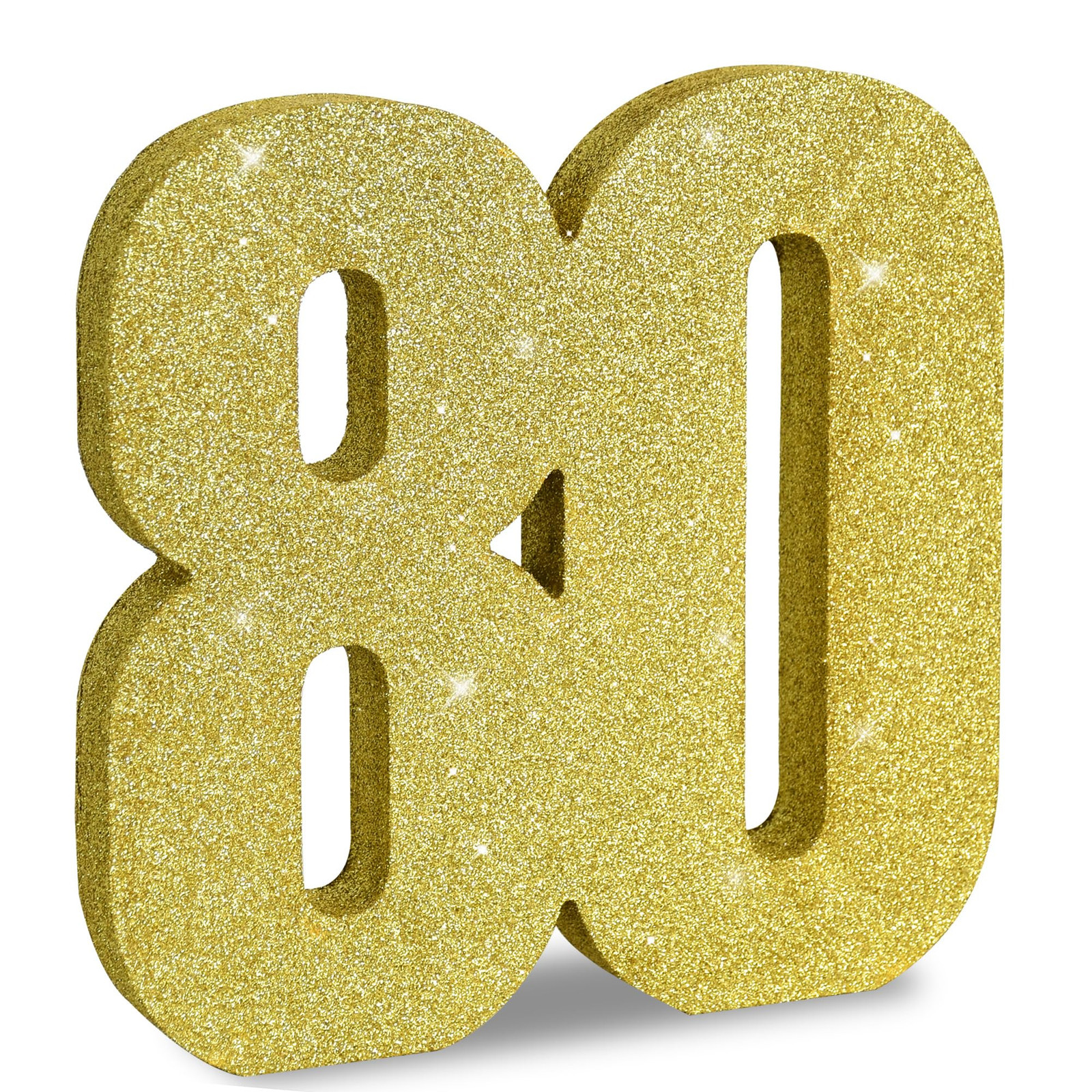 80th Birthday Decoration for Men and Women,80th Anniversary Decoration,Glod G...