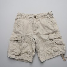 Abercrombie Fitch Mens Cargo Shorts 30 Button Fly Heavyweight Fatigues Y2K
