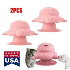 2X Milk Feeder Puppy Kitten 4 Silicone Nipples Feeding Station For Newborn Pet