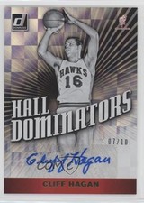 2019 Panini Donruss Hall Dominator Signatures Gold 7/10 Cliff Hagan Auto HOF a8r