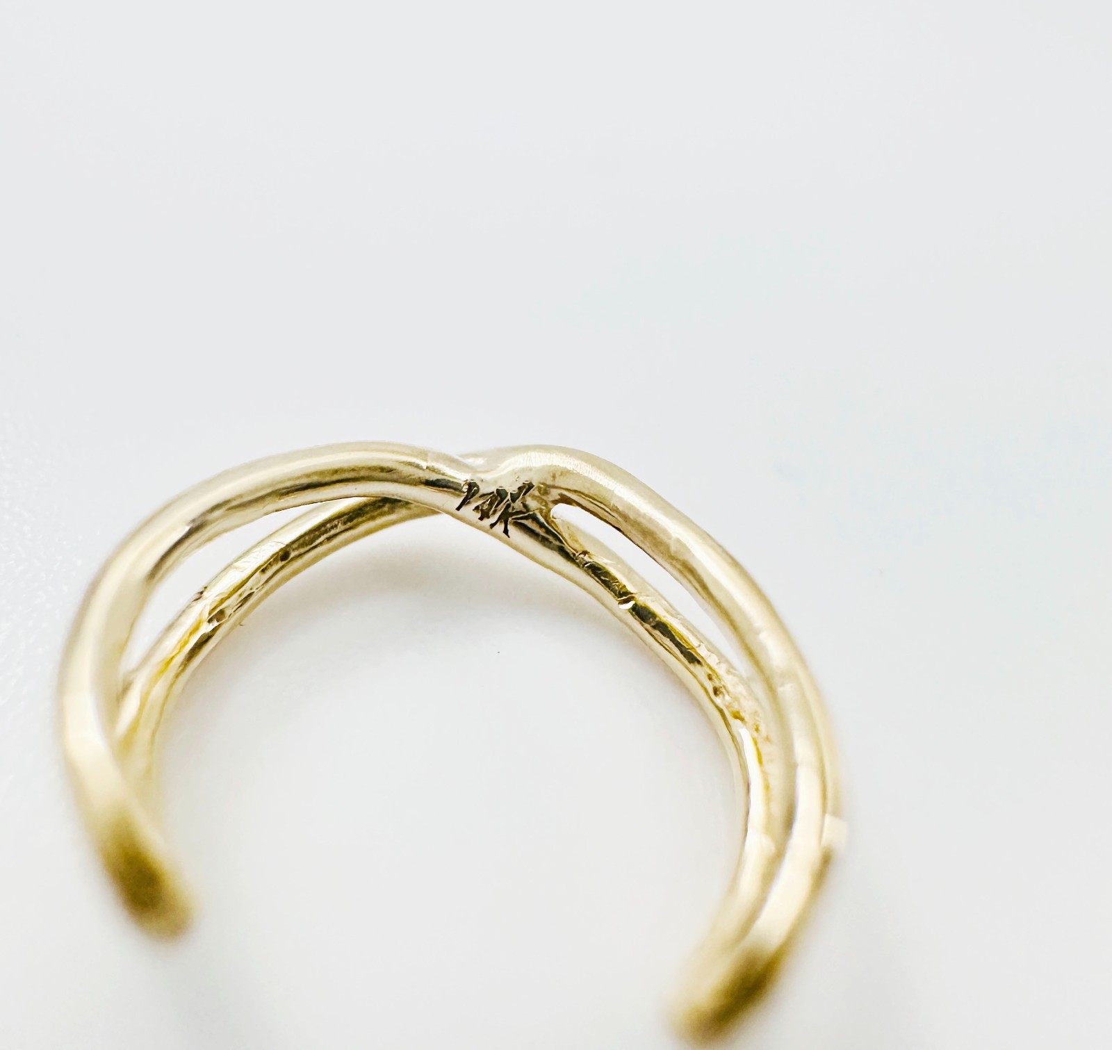 14K Solid Yellow Gold SINGLE Small Lightweight In… - image 12