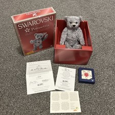 Steiff - 681103 - Poinsettia The Swarovski 2007 Teddy Bear - Silver Mohair  