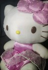New 12" Hello Kitty Plush in Cute Pink Polka Dot Dress with 2 Bows 2018 Rare New — photo 3