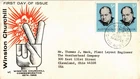 Dr Jim Stamps Australia 5d Winston Churchill Pair 1965 First Day Cover