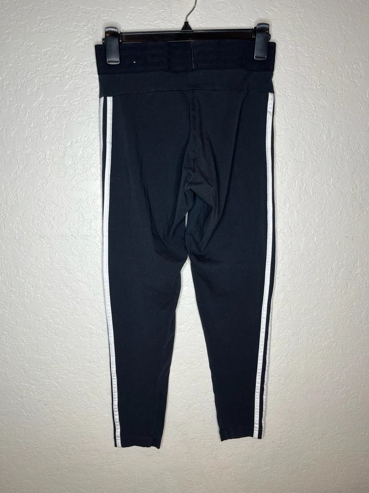 Womens Adidas Classic Athletic Capri Joggers Medium M 12-14 - Black - Cotton - Image 3 of 4
