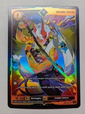 Raijin Yocci PL9 (Holo) 078/271, 1st Edition, Divine Chaos, VCard