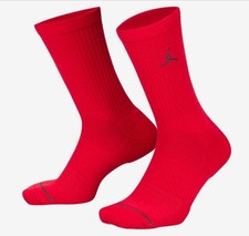 BRAND NEW Men's Jordan Crew Socks 3 Pack Size 8 -12 Red