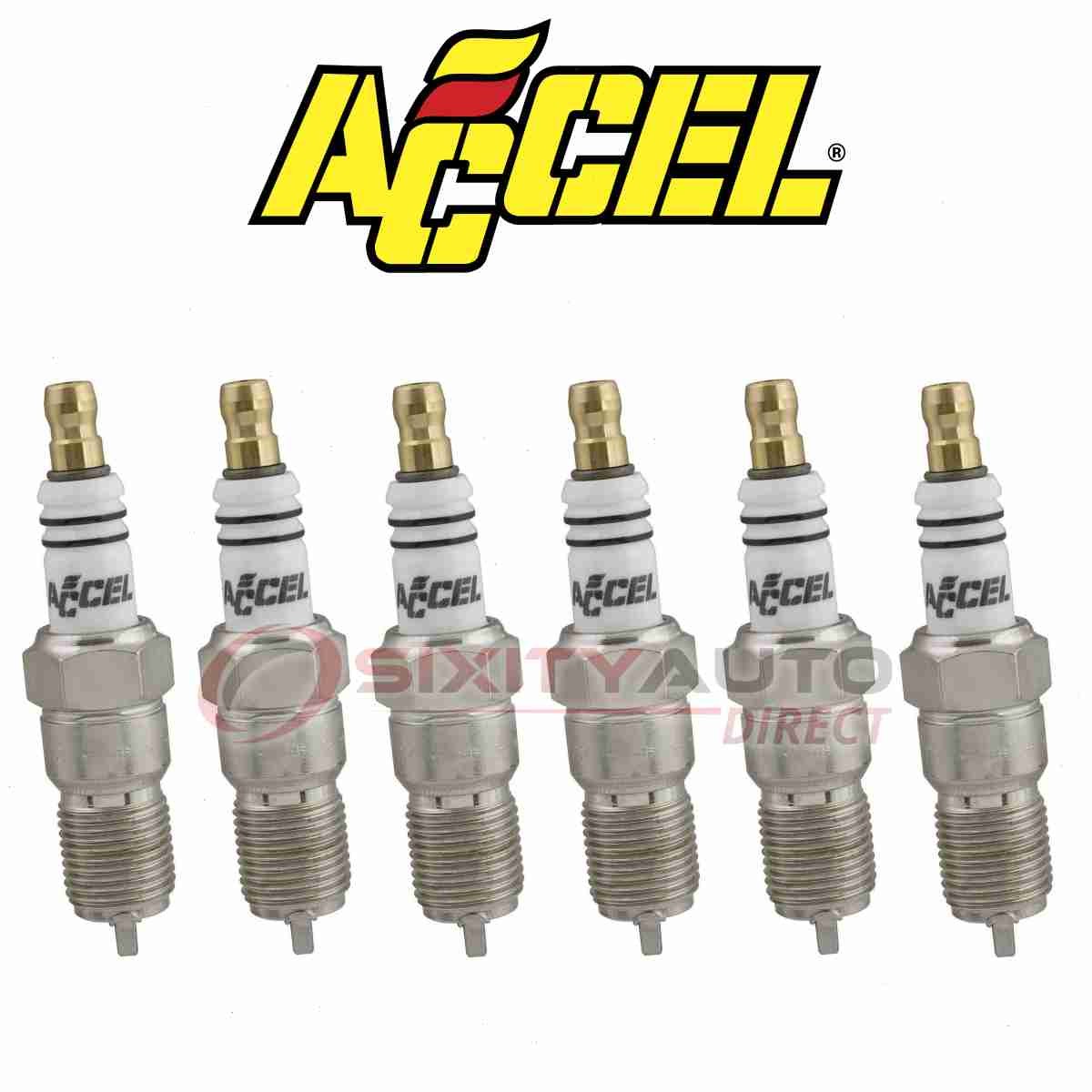 6 pc ACCEL Spark Plug for 1998-1999 Oldsmobile Intrigue 3.8L V6 - Ignition ph