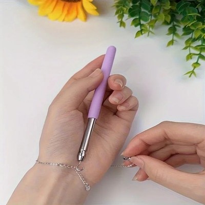 1pc Bracelet Helper Tool Stainless Steel Jewelry Fastening Aid Accessory - NEW